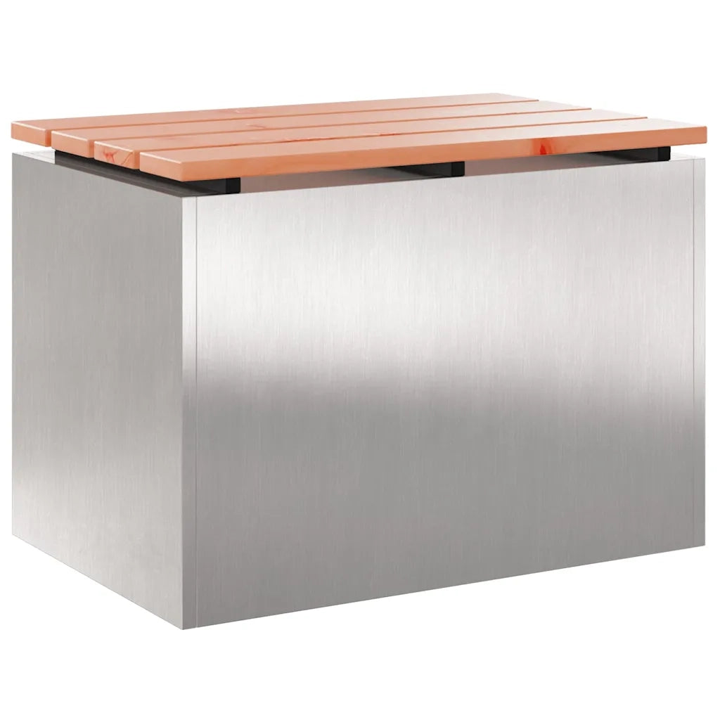 Panchina da giardino Argento 60 x 40 x 43 cm