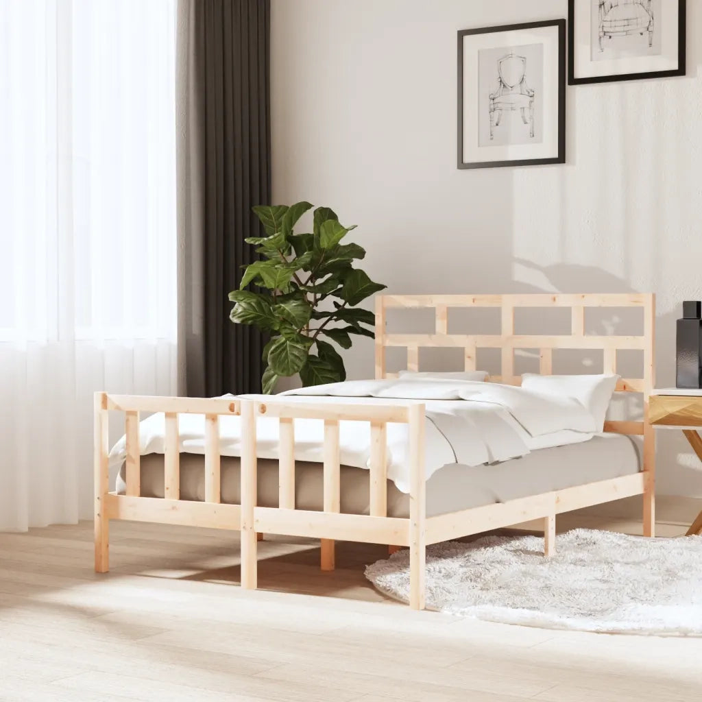 Giroletto-Struttura Letto in Legno Massello di Pino 120x200 cm 500188