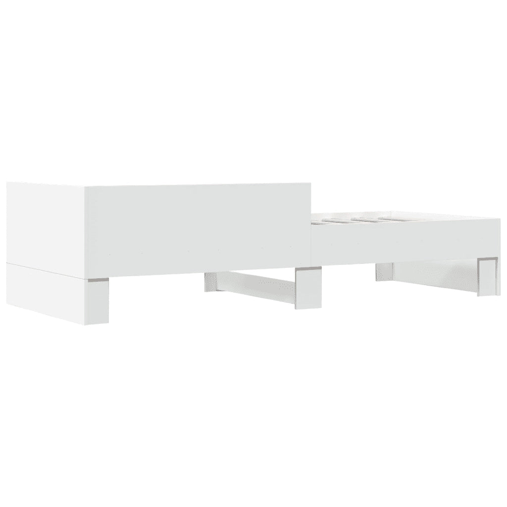 vidaXL Giroletto Bianco 75x190 cm in Legno Multistrato