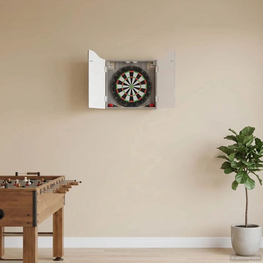 Armadio per Dartboard Sonoma grigio 56 x 12 x 63 cm 8006657