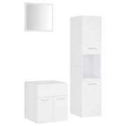 Set Mobili da Bagno | Armadio da bagno Bianco in Truciolato