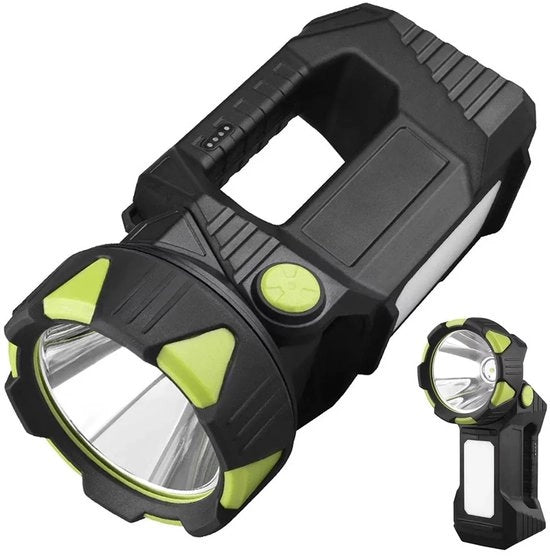 Lampadina da testa per capelli LED, torcia portatile ricaricabile, 90° girevole, 8 impostazioni di luce, con LED COB e luci di retroilluminazione, adatta per campeggi e emergenze.