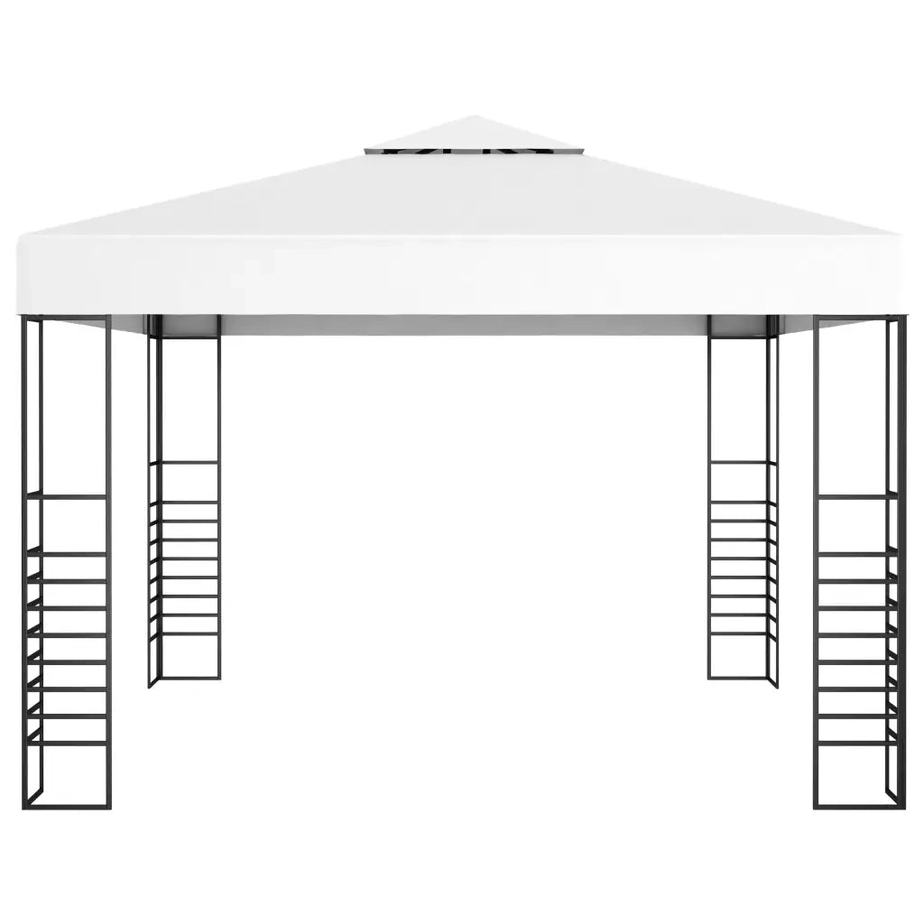 Gazebo da Giardino con Luci a Stringa LED 3x3 m Bianco 3070305