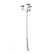 Lampada da terra per esterni tripla bianca 215 cm lampada decorativa 2402083