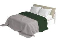 Lenzuolo Sopra Singolo in Cotone Tinta Unita Verde Oliva