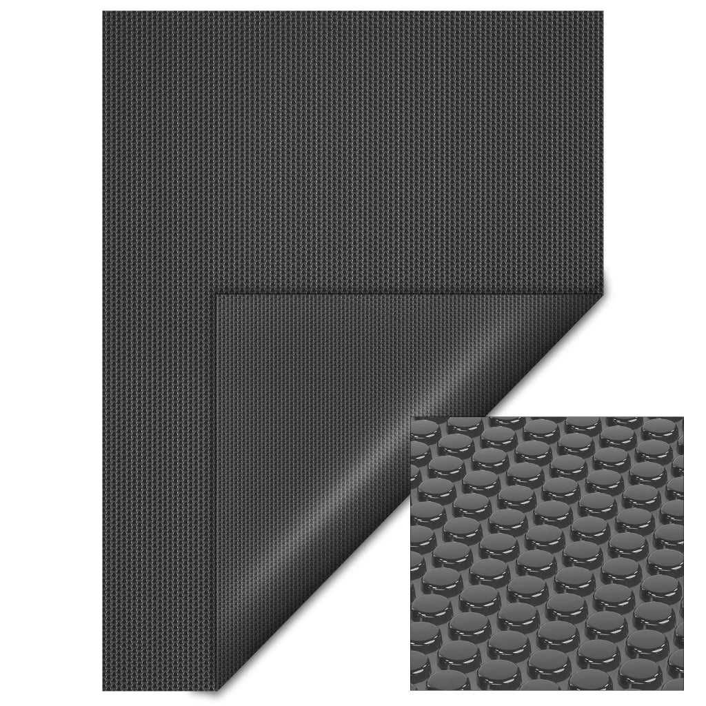 Copertura a bolle d'aria isotermica per piscina rettangolare 5x8m nero 120µ