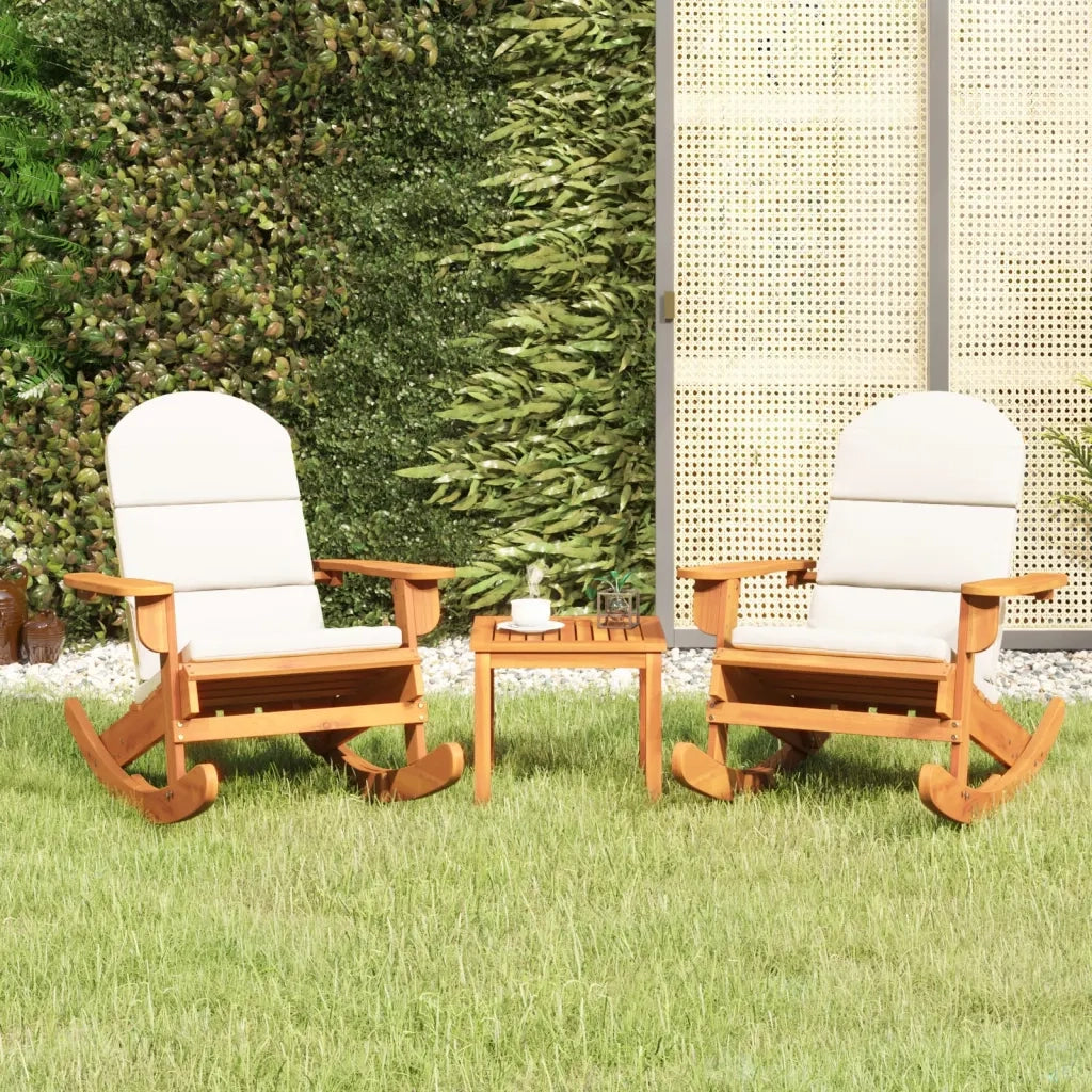 Set Salotto da Giardino Adirondack 3pz Legno Massello di Acacia 3152128