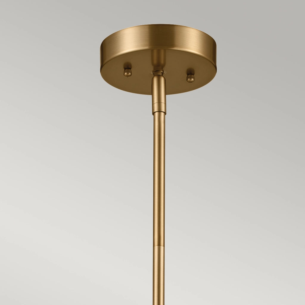 Sospensione Luella Kichler ottone Ø41cm 3xE14 regolabile