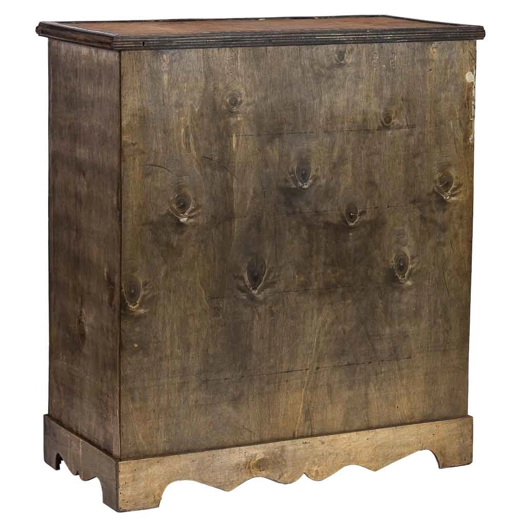 Baul porta bottiglie in legno marrone 63x31x69,5h cm