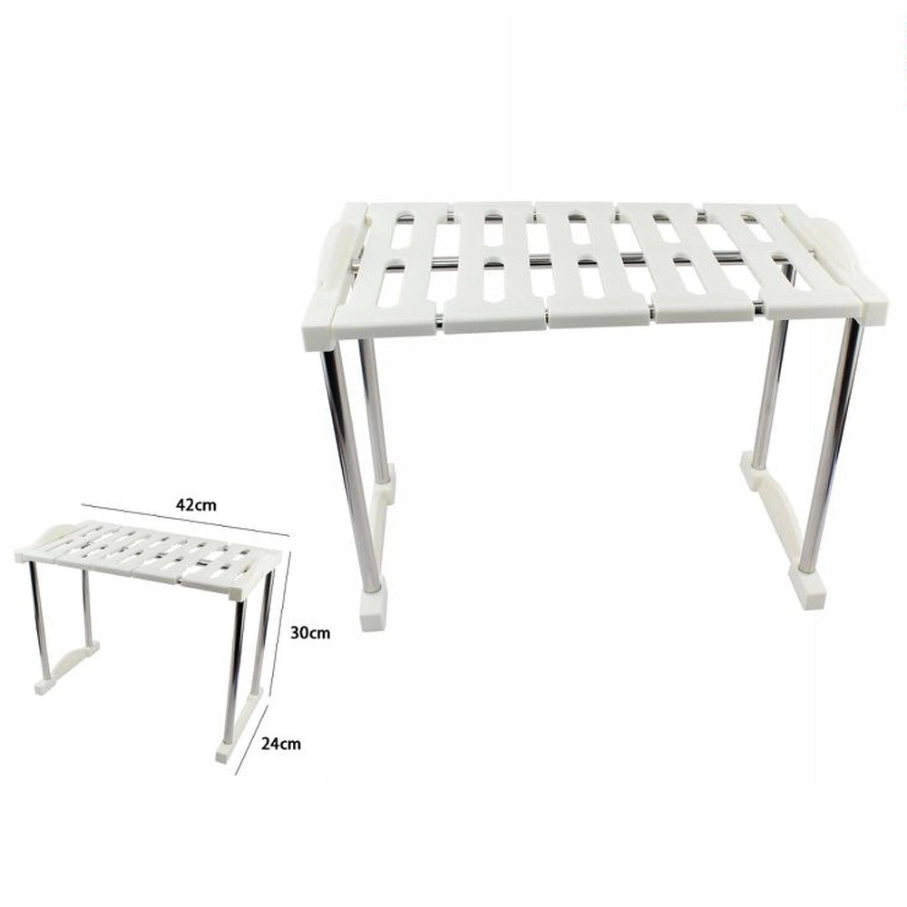 Trade Shop - Mensola Sovrapponibile Salvaspazio Impilabile Organizer Cucina Armadio Mobili 30 -