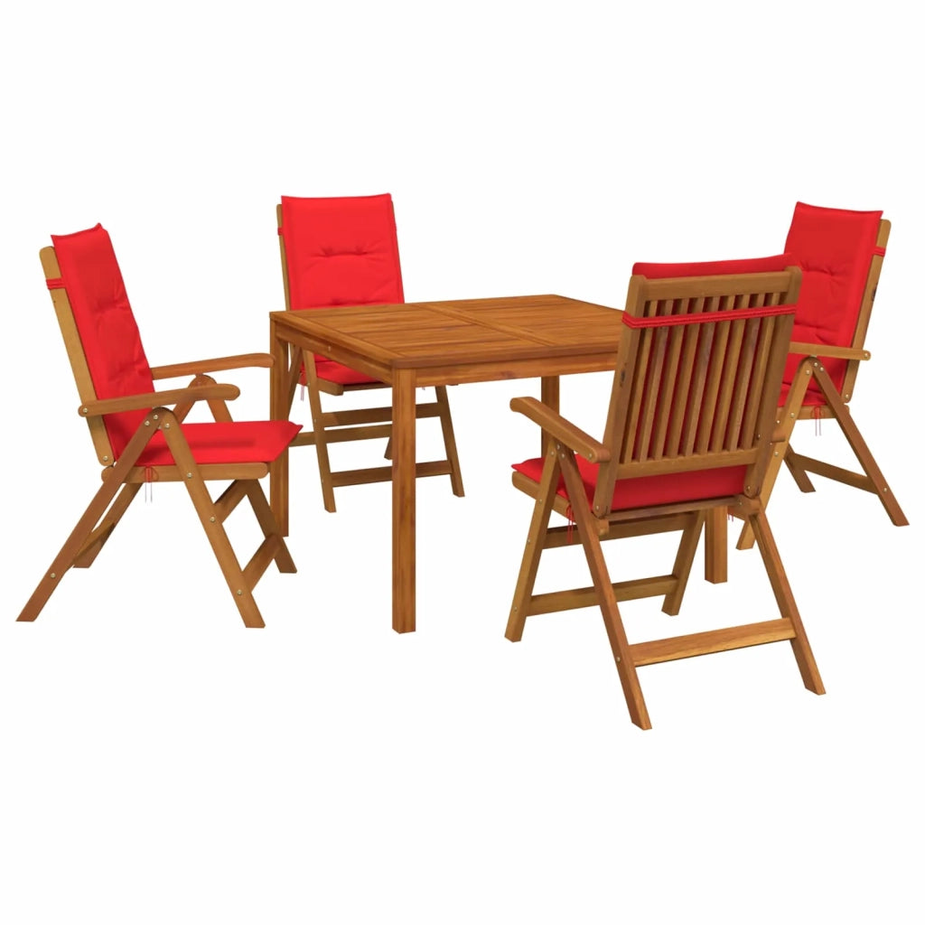 Set da pranzo da giardino 5 pezzi 5 pz Naturale 3434618