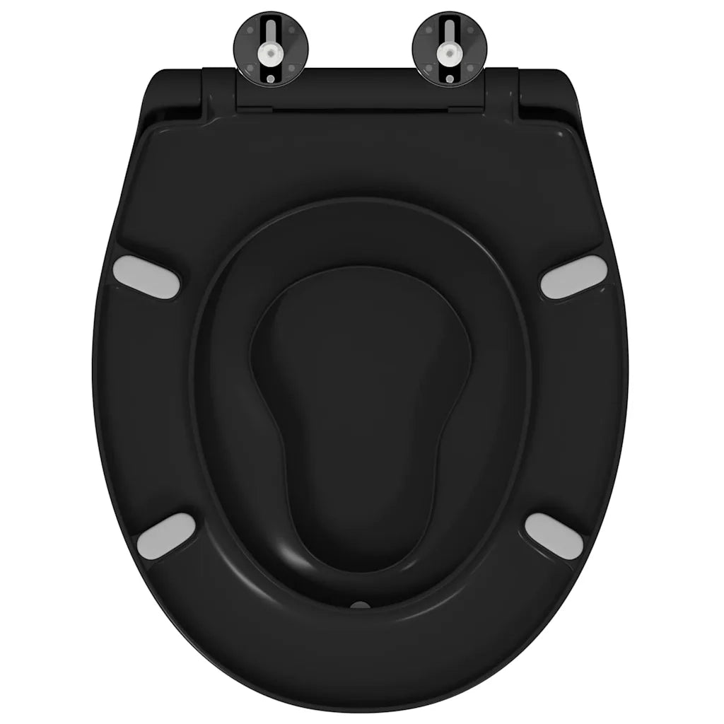 Sedile del WC Nero 47 x 37 x 4 cm Duroplast 42002352