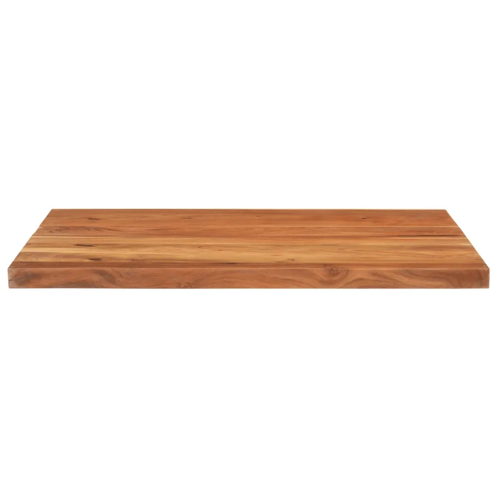 Piano Tavolo 90x80x3,8 cm Rettangolare Legno Massello Acacia