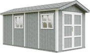 Casetta da giardino di qualit? premium 11,47 m² - H252x250x530 cm - Timbela M915C-CAVERN STEEL