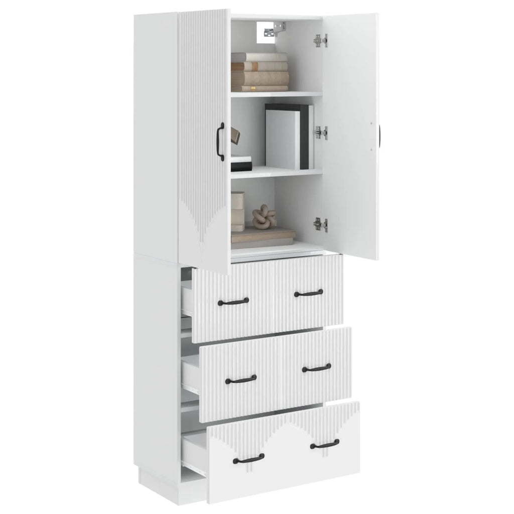 Set di armadi 2 pcs Bianco Lucido 66 x 34,5 x 87 cm 3416803