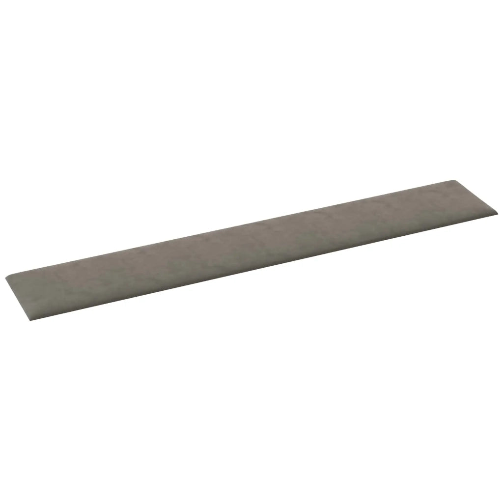 Testiera | Testata da Parete 12 pcs Grigio Chiaro Velluto