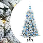 Albero di Natale Artificiale-Albero Natalizio con Rami Pieghevoli Bianco 120 cm 173903