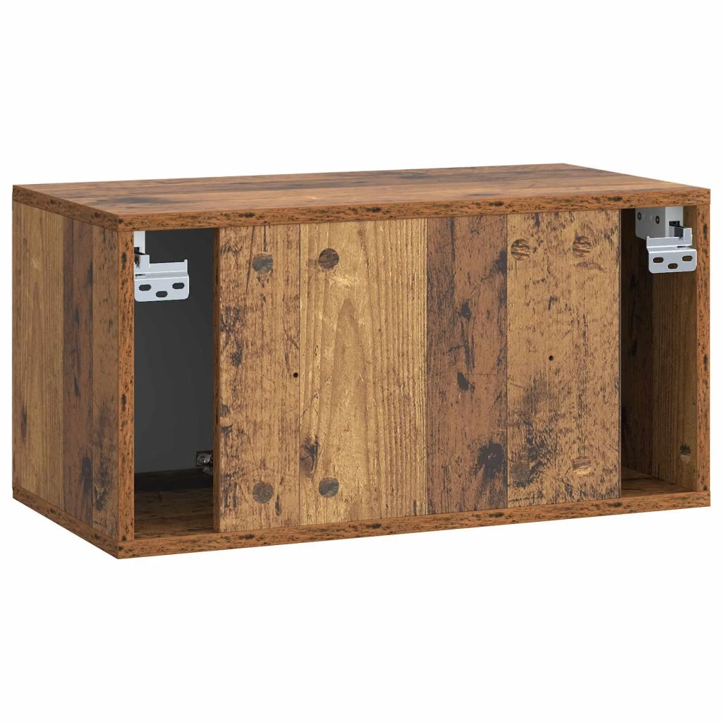 Mobile Porta TV da Muro 59,5 x 31 x 30 cm Legno antico 899223