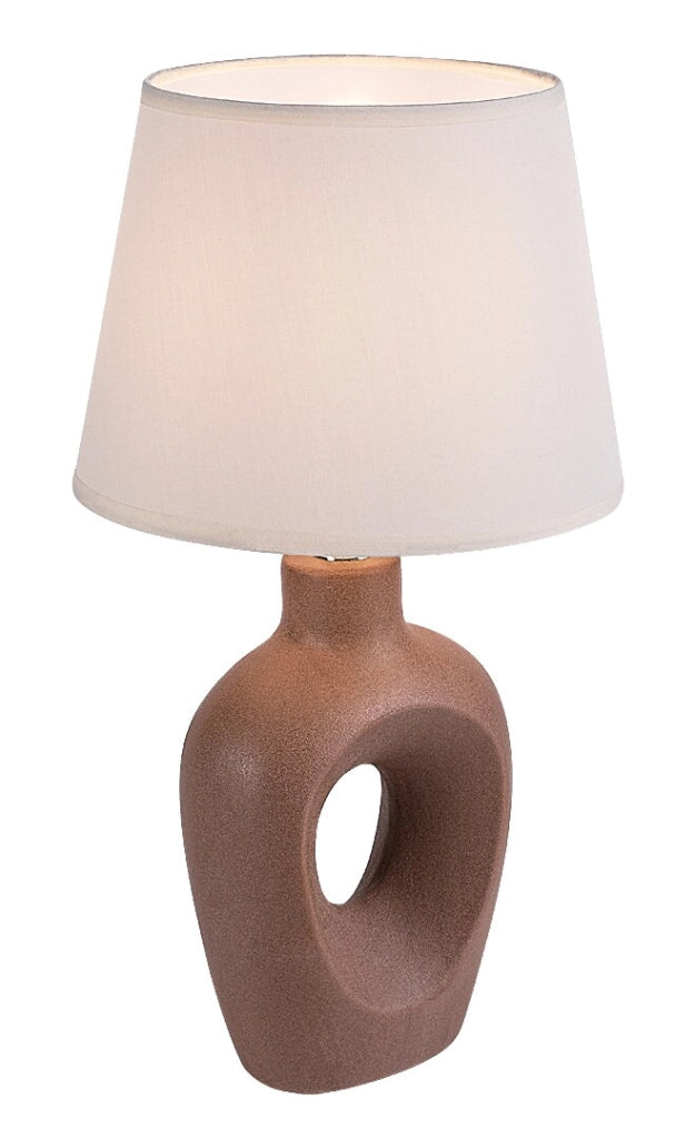Lampada da tavolo Madelor 1xE14 marrone/beige Rabalux