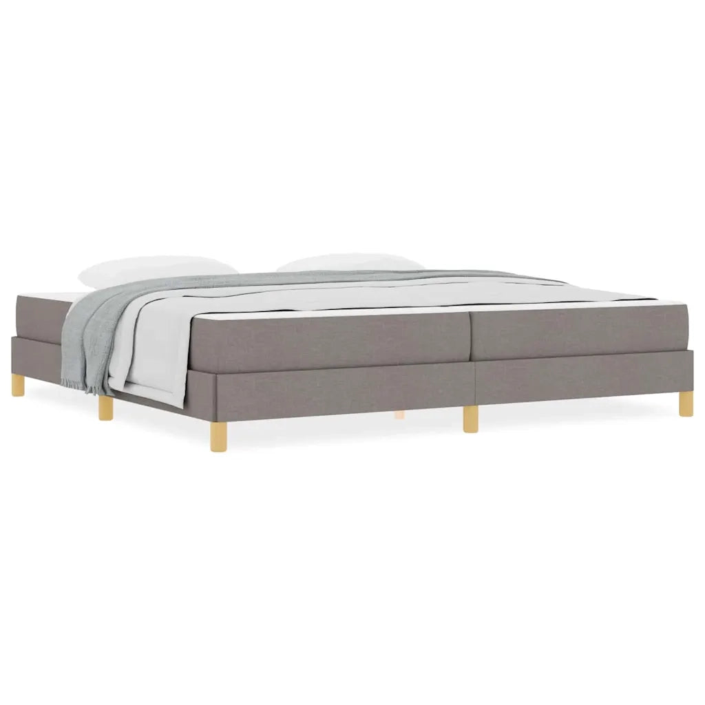 vidaXL Letto a molle Tortora e Marrone 200 x 200 cm