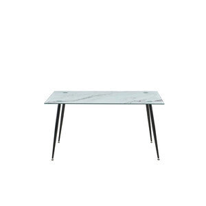 TAVOLO MIRROR 120X80X75 VETRO MARMO 112- 1,0 pz