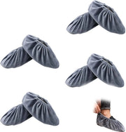 Overshoes Reutilizzabili - 4 Paia - Zoccoli Antiscivolo - Adatto per Misura 36-43 - Lavabile e Duraturo - Protezione contro Sporcizia e Polvere - Cinture per Scarpe