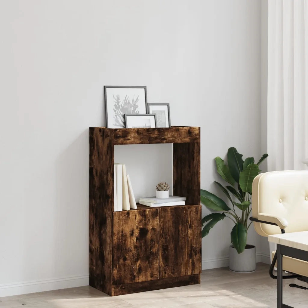 Credenza Rovere Fumo 63x33x100 cm in Truciolato 855101