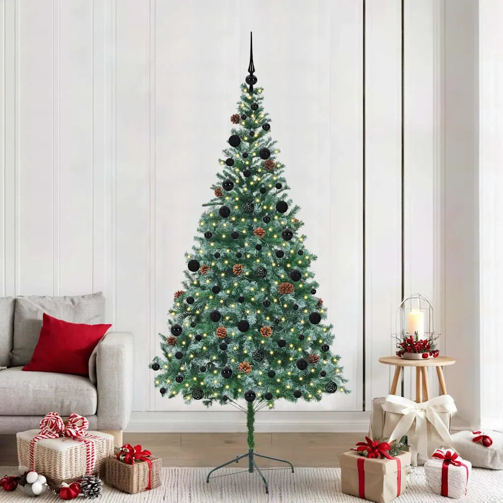 Albero di Natale | Decorazioni natalizie artificiale Verde 210 cm PVC e Acciaio