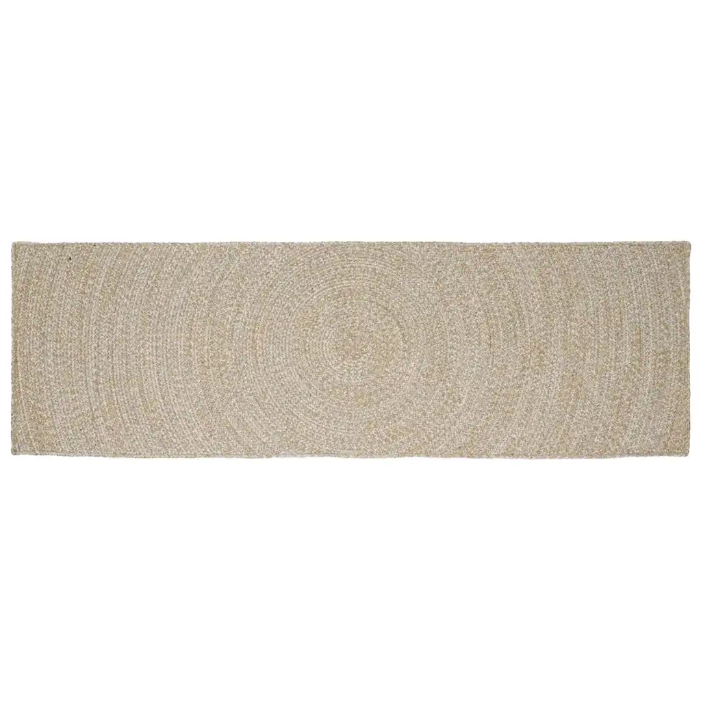 Tappeti per area Naturale e Bianco 80 x 300 cm Juta
