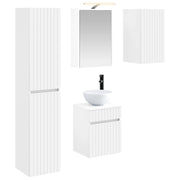 Set di Armadi da Bagno 5 pcs Bianco 43 x 16 x 62,5 cm 3407343