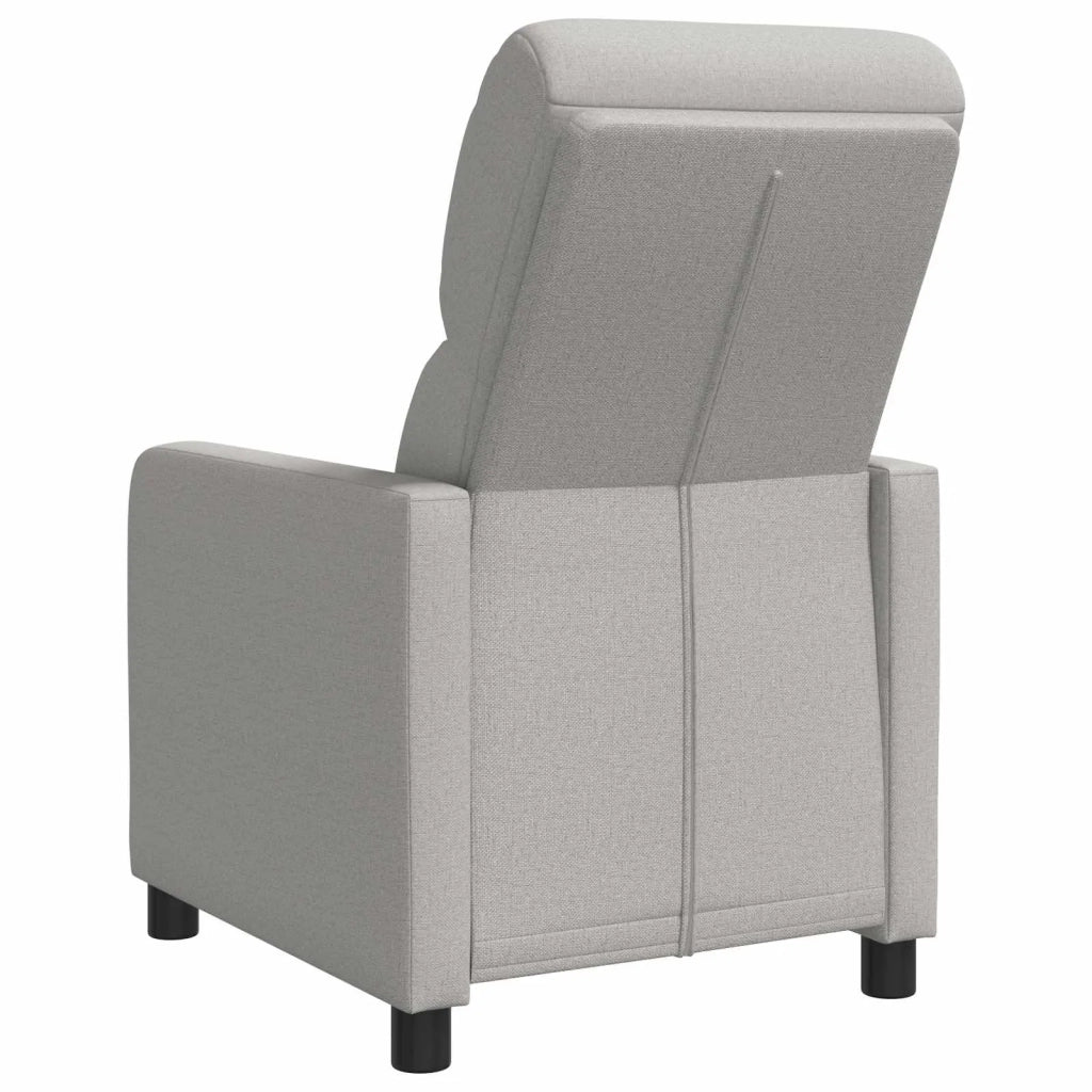 Divano Sedia-Poltrona reclinabile Grigio Nuvola Tessuto 221038