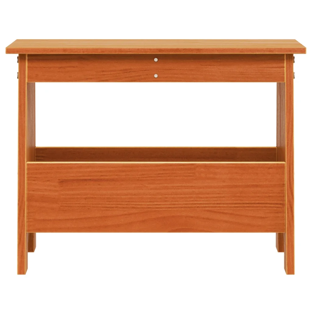 Panca da Ingresso Marrone Cera 60x28x45 cm Legno Massello Pino 837387