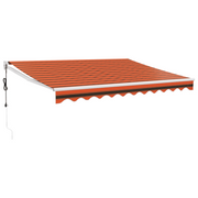 Tenda Sole | Tenda parasole Automatica Retrattile Arancione e Marrone 3,5x2,5 m