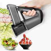 Trade Shop - Tritatutto Elettrico 4in1 Affettaverdure Multifunzione Frullatore Senza Fili Con 4 Lame -