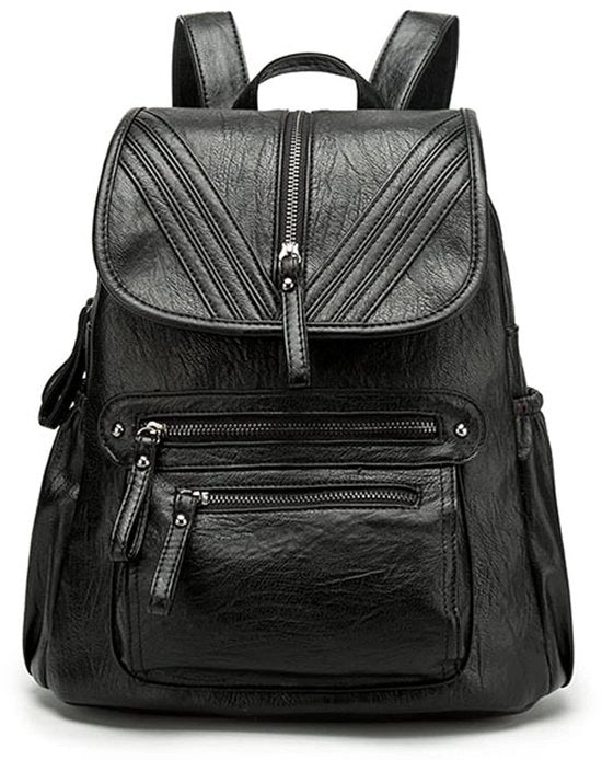 Borsa in pelle da donna - impermeabile - grande capacità - nero