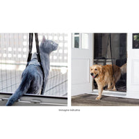 Tenda Zanzariera Magnetica 18 Magneti 100x220 cm per Porte e Finestre Bianca