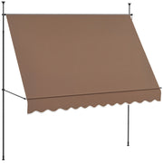 Tenda da Sole Retrattile con Manovella ¨C Xylo ¨C 300x120x210-300 cm Regolabile Impermeabile Marrone