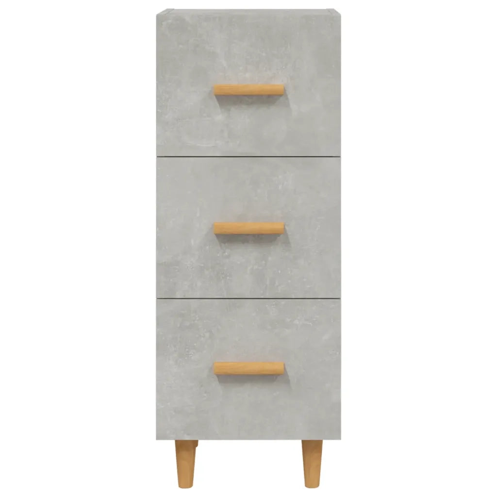 Credenza | Madia | Buffet da pranzo | Armadio da pranzo Grigio Cemento 34,5x34x90 cm in Legno Multistrato