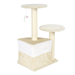 Albero tiragraffi per gatti beige 71 cm Albero per arrampicarsi Tiragraffi Gatto