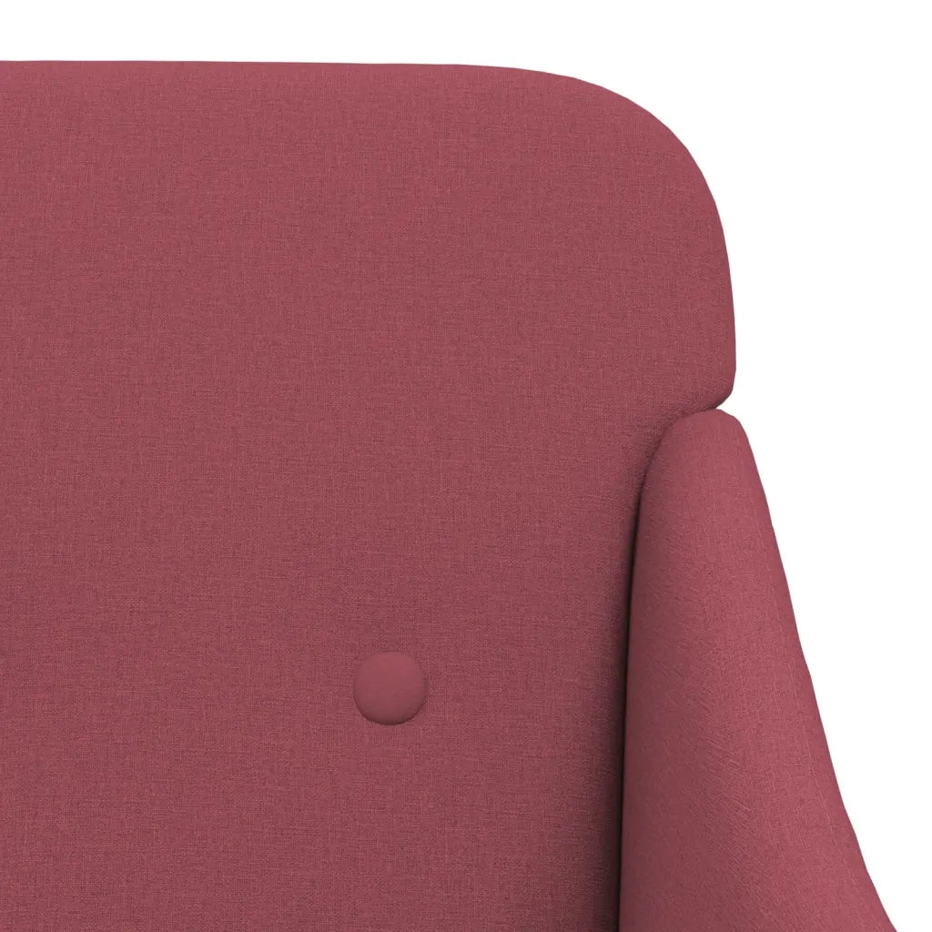 Poltrona Rosso Vino 63x76x80 cm in Tessuto cod mxl 5638