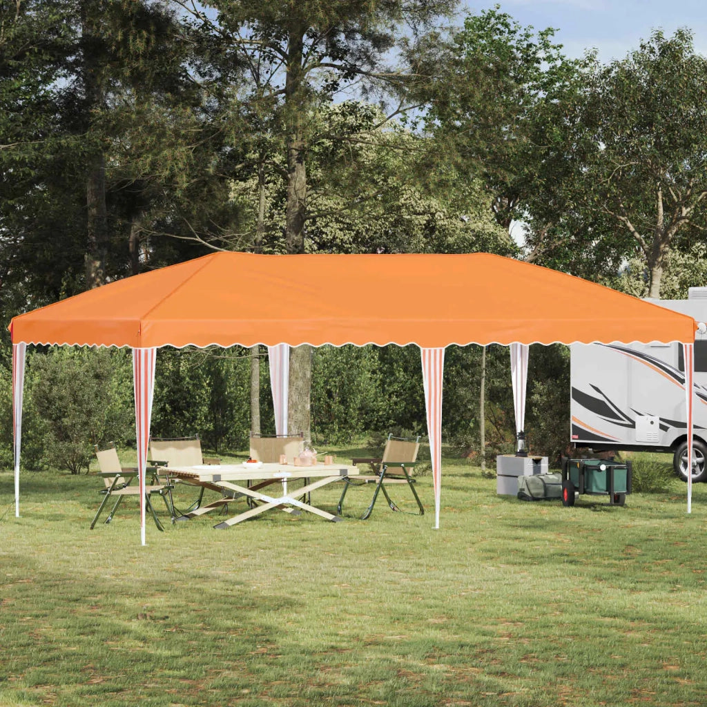 Tenda per feste a pop-up 575 x 290 x 245 cm Arancione 42019789