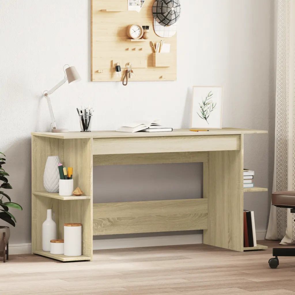 Scrivania Rovere Sonoma 140x50x75 cm in Legno Multistrato 840550
