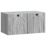 Mobile Porta TV da Muro Grigio Sonoma 59,5 x 31 x 30 cm