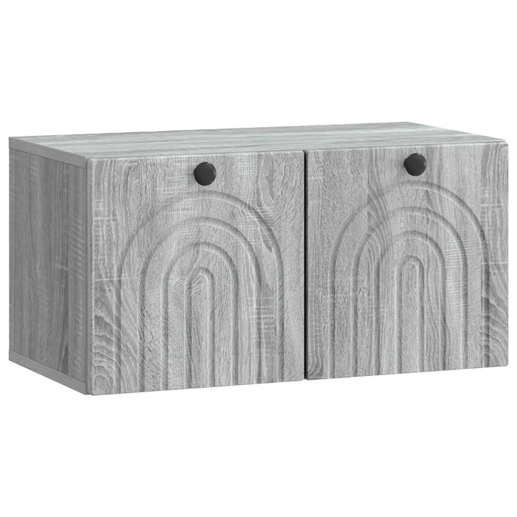 Mobile Porta TV da Muro Grigio Sonoma 59,5 x 31 x 30 cm