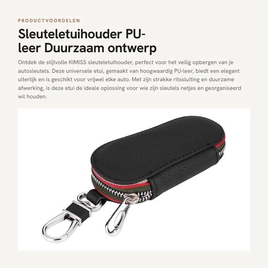 Tas per chiavi con design moderno - Autosleutelhanger - Tas per chiavi con chiusura a raccordo - Portachiavi - Borsa di stoccaggio - Materiale PU di alta qualità - Autosleutelhanger con design modaiolo