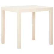 Tavolo da Giardino Bianco 79x65x72 cm in Plastica cod mxl 34111