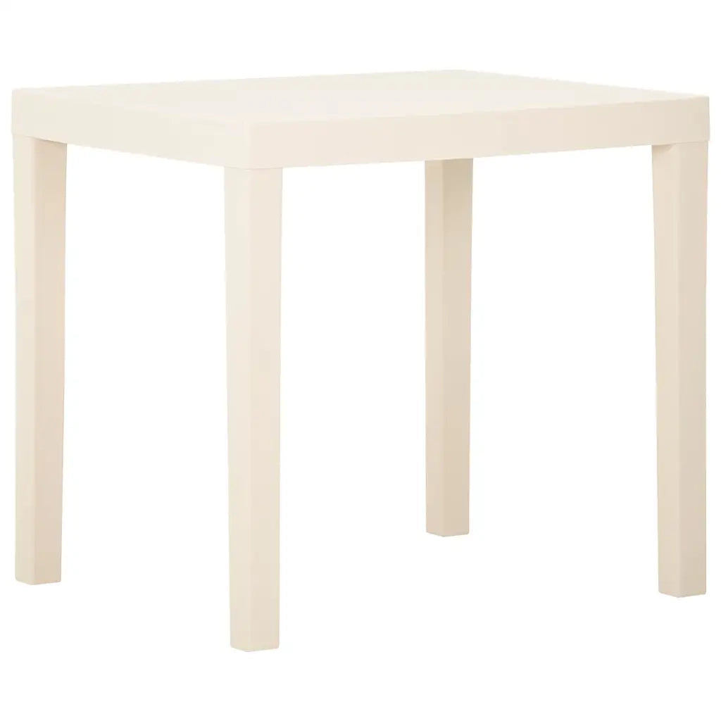 Tavolo da Giardino Bianco 79x65x72 cm in Plastica cod mxl 34111