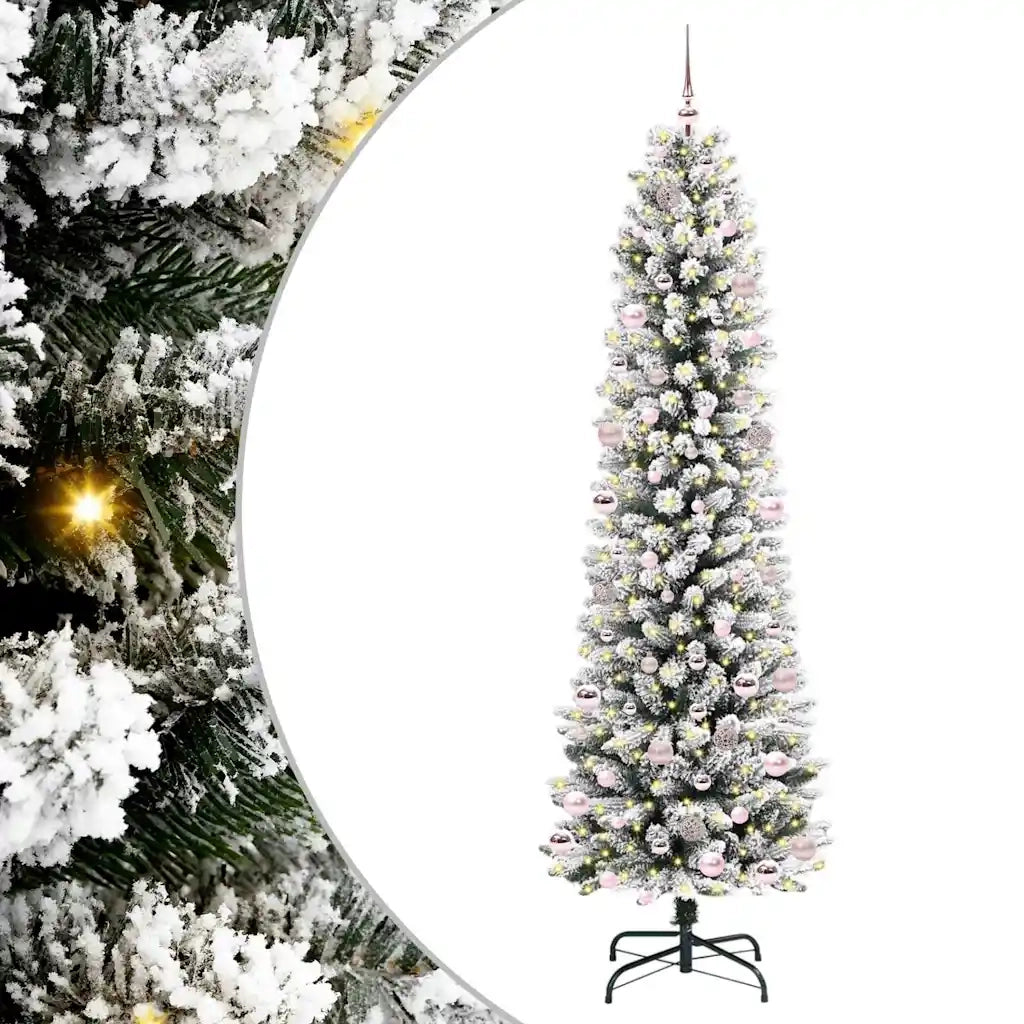 Albero di Natale | Decorazioni natalizie artificiale con 300 LED Bianco 240 cm