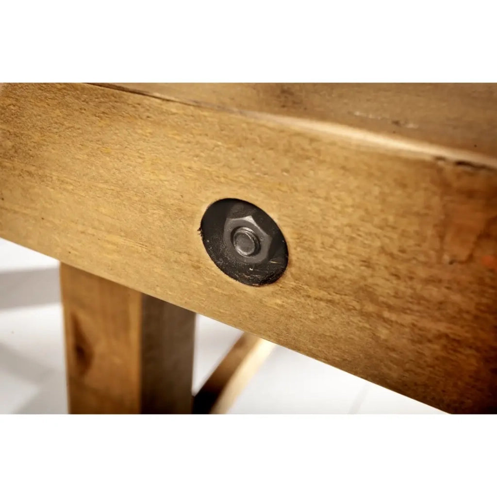 Tavolo da pranzo RANCHO – Legno di pino riciclato verniciato – 240 cm – Stile rustico