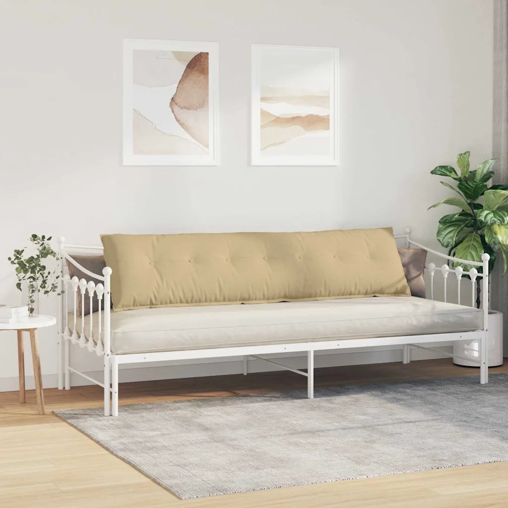 Cuscino per Schiena Grigio Verde 200 x 50 cm Tessuto in Cords 42014998